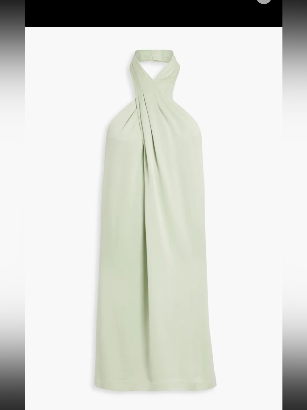 NWT 3.1 Phillip Lim Crepe Back Satin Twisted Halter Neck Dress